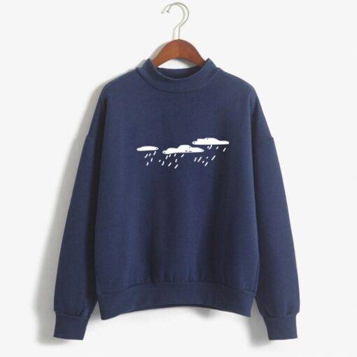 Polyester Women’s Sweatshirt in Harajuku Style FASHION & STYLE Sweaters & Sweatshirts cb5feb1b7314637725a2e7: Beige|Black|Blue|Burgundy|Dark Blue|Grey|Pink