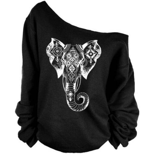 Women’s Elephant Printed One Shoulder Sweatshirt FASHION & STYLE Sweaters & Sweatshirts a559b87068921eec05086c: 1|10|11|12|2|3|4|5|6|7|8|9