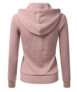 Women’s Pastel Color Zipper Hoodie FASHION & STYLE Sweaters & Sweatshirts cb5feb1b7314637725a2e7: Black|Blue|Burgundy|Pink 