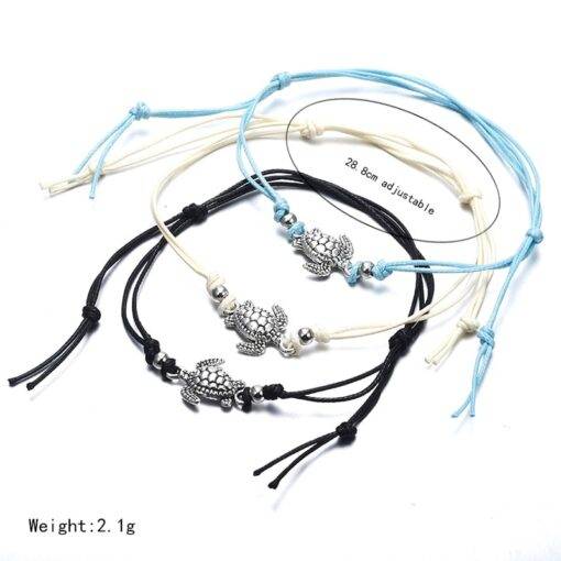 Women’s Turtle Designed Anklet Anklets JEWELRY & ORNAMENTS cb5feb1b7314637725a2e7: Black|Blue|White