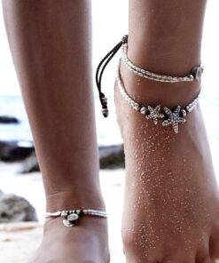 Retro Starfish Anklet Anklets JEWELRY & ORNAMENTS a559b87068921eec05086c: Round|Star