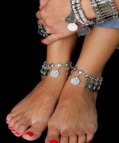 Coin Ankle Bracelet Anklets JEWELRY & ORNAMENTS 8d255f28538fbae46aeae7: Gold|Silver 