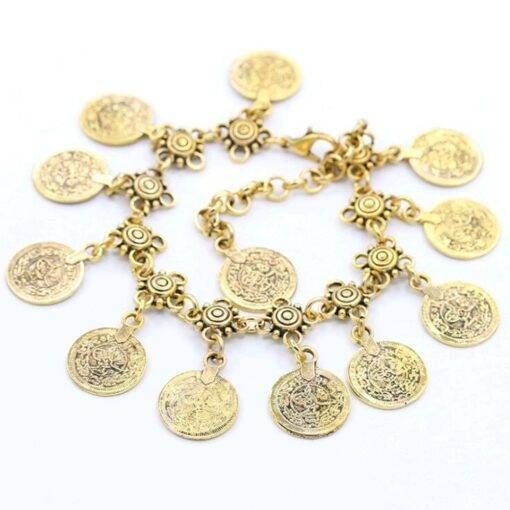 Coin Ankle Bracelet Anklets JEWELRY & ORNAMENTS 8d255f28538fbae46aeae7: Gold|Silver
