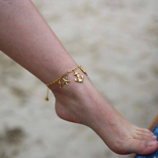 Women’s Summer Sea Design Anklets Anklets JEWELRY & ORNAMENTS cb5feb1b7314637725a2e7: Gold|Silver