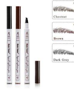 Eyebrow Enhancing Pen with 4 Head Applicator BEAUTY & SKIN CARE Makeup Products cb5feb1b7314637725a2e7: Brown|Chestnut|Dark Grey 