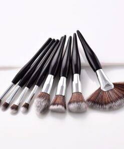 Soft Makeup Brushes 8 pcs/Set BEAUTY & SKIN CARE Makeup Products a4a8fbf9f14b58bf488819: Black|White 