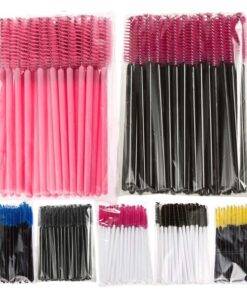 Set of 50 Disposable Micro Eyelash Brushes BEAUTY & SKIN CARE Magnetic Eyelashes a4a8fbf9f14b58bf488819: Black|Black Blue|Black Red|Black Yellow|Pink|White Black|White Rosy
