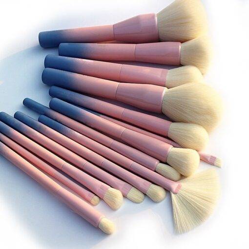 Gradient Color Makeup Brushes 14 pcs/Set BEAUTY & SKIN CARE Makeup Products a4a8fbf9f14b58bf488819: Pink
