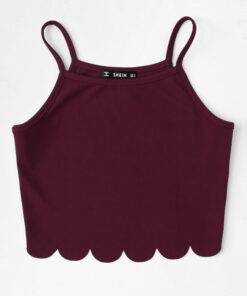 Women’s Burgundy Short Cami Top Camisoles & Thermals FASHION & STYLE cb5feb1b7314637725a2e7: Red