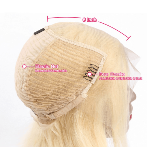 Blonde Short Straight Lace Remy Human Hair Wig BEAUTY & SKIN CARE Hair Extension & Wigs cb5feb1b7314637725a2e7: Blonde|Blonde Ombre
