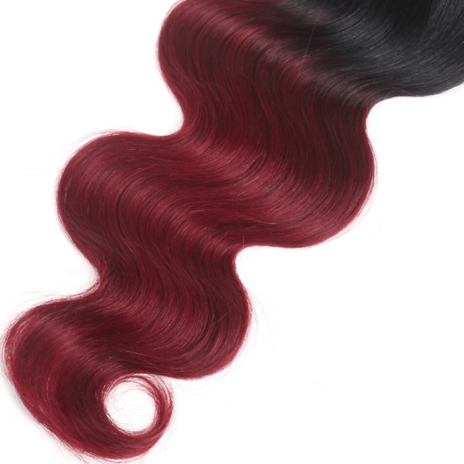 Burgundy Ombre Body Wave Lace Remy Human Hair Closure BEAUTY & SKIN CARE Hair Extension & Wigs cb5feb1b7314637725a2e7: Burgundy
