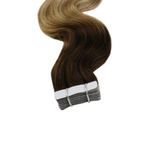 Ombre Body Wave Tape-In Remy Human Hair Extensions Set BEAUTY & SKIN CARE Hair Extension & Wigs cb5feb1b7314637725a2e7: Blonde / Brown