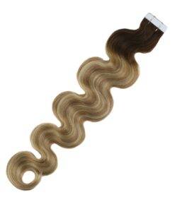 Ombre Body Wave Tape-In Remy Human Hair Extensions Set BEAUTY & SKIN CARE Hair Extension & Wigs cb5feb1b7314637725a2e7: Blonde / Brown 