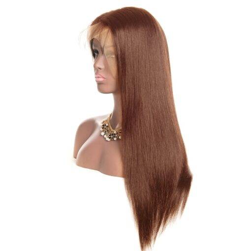 Light Brown Long Straight Lace Remy Human Hair Wig BEAUTY & SKIN CARE Hair Extension & Wigs cb5feb1b7314637725a2e7: Brown