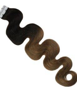 Brown Ombre Body Wave Tape-In Remy Human Hair Extensions Set BEAUTY & SKIN CARE Hair Extension & Wigs cb5feb1b7314637725a2e7: Brown / Black 