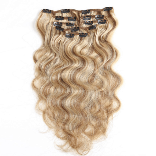 Highlights Blonde Body Wave Clip-In Remy Human Hair Extensions Set BEAUTY & SKIN CARE Hair Extension & Wigs 5d87c5061aba3012870240: 12 inches|14 inches|16 inches|18 inches|20 inches|22 inches|24 inches