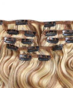 Highlights Blonde Body Wave Clip-In Remy Human Hair Extensions Set BEAUTY & SKIN CARE Hair Extension & Wigs 5d87c5061aba3012870240: 12 inches|14 inches|16 inches|18 inches|20 inches|22 inches|24 inches 