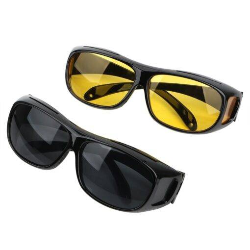 UV Protecting and Night Vision Sunglasses FASHION & STYLE Sunglasses & Frames a1fa27779242b4902f7ae3: Gray Lens for Day Vision|Yellow Lens for Night Vision