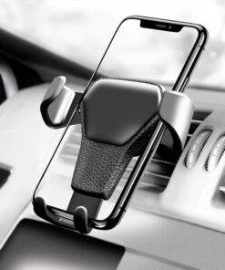 Car Leather Phone Holder Mobile Accessories PHONES & GADGETS cb5feb1b7314637725a2e7: Black 