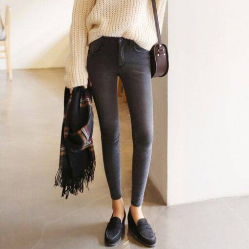 Women’s Skinny Elastic Denim Leggings FASHION & STYLE Jeans & Jeggings cb5feb1b7314637725a2e7: Black|Dark Blue|Gray|Light Blue