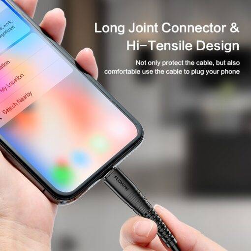High Tensile Lighting Charging Cable Mobile Accessories PHONES & GADGETS cb5feb1b7314637725a2e7: 1 Pack Black|1 Pack White|2 Pack Black|2 Pack White
