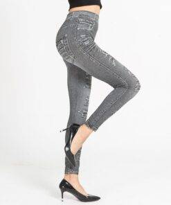 Women’s Distressed Denim Leggings FASHION & STYLE Jeans & Jeggings cb5feb1b7314637725a2e7: Gray 
