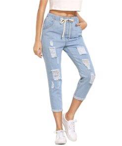 Women’s Casual Ripped Design Blue Jeans FASHION & STYLE Jeans & Jeggings cb5feb1b7314637725a2e7: Blue