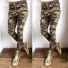 Women’s Military Army Camouflage Jeans FASHION & STYLE Jeans & Jeggings cb5feb1b7314637725a2e7: Army Green