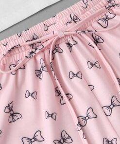 Women’s Two Pieces Pajama Set FASHION & STYLE Sleepwear cb5feb1b7314637725a2e7: White + Pink 