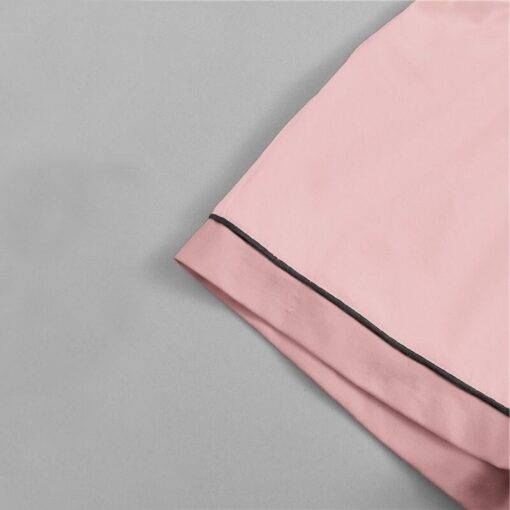 Women’s Striped Design Two Piece Pajama Set FASHION & STYLE Sleepwear cb5feb1b7314637725a2e7: Pink