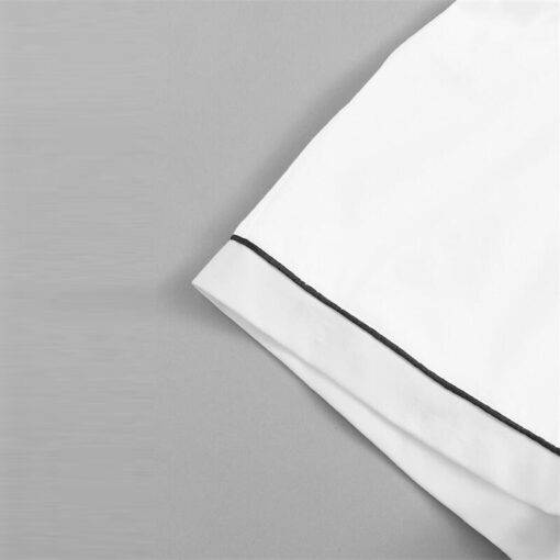Women’s White Piping Shirt and Shorts Pajama Set FASHION & STYLE Sleepwear cb5feb1b7314637725a2e7: White
