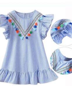 Girl’s Summer Striped Polyester Dress Children & Baby Fashion FASHION & STYLE a1fa27779242b4902f7ae3: 1|2|3|4