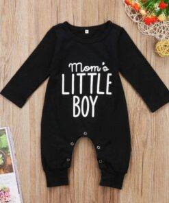 Boy’s Mom’s Little Boy Printed Jumpsuit Children & Baby Fashion FASHION & STYLE 6f6cb72d544962fa333e2e: 12M|18M|3M|9M
