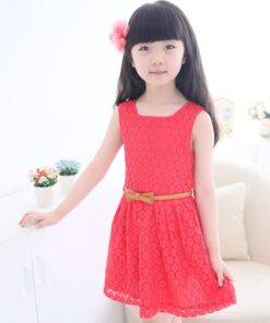 Girl’s Summer Party A-Line Dresses Children & Baby Fashion FASHION & STYLE cb5feb1b7314637725a2e7: Lavender|Pink|Red|White 
