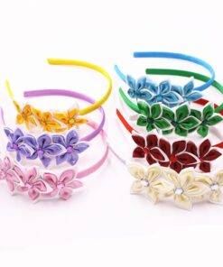 Fashion Floral Silky Girl’s Headband Children & Baby Fashion FASHION & STYLE cb5feb1b7314637725a2e7: Black|Blue|Green|Lavender|Pink|Red|Rose Red|White|Yellow 