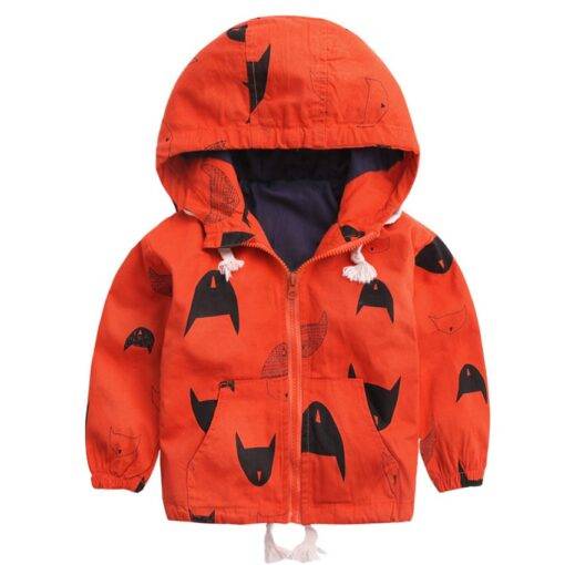 Baby Boy’s Warm Cotton Hooded Jacket Children & Baby Fashion FASHION & STYLE cb5feb1b7314637725a2e7: Orange|Yellow