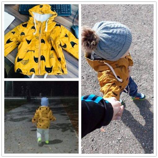 Baby Boy’s Warm Cotton Hooded Jacket Children & Baby Fashion FASHION & STYLE cb5feb1b7314637725a2e7: Orange|Yellow