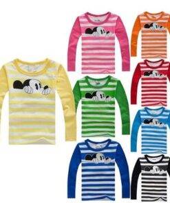 Mickey Mouse Printed Long Sleeve T-Shirt for Boys Children & Baby Fashion FASHION & STYLE cb5feb1b7314637725a2e7: Black|Blue|Deep Blue|Green|Orange|Pink|Random|Red|Yellow 