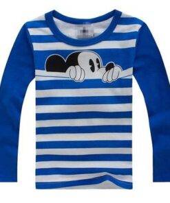 Mickey Mouse Printed Long Sleeve T-Shirt for Boys Children & Baby Fashion FASHION & STYLE cb5feb1b7314637725a2e7: Black|Blue|Deep Blue|Green|Orange|Pink|Random|Red|Yellow