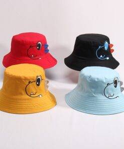 Baby Boy’s Dinosaur Printed Cotton Hat Children & Baby Fashion FASHION & STYLE cb5feb1b7314637725a2e7: Black|Blue|Red|Yellow 
