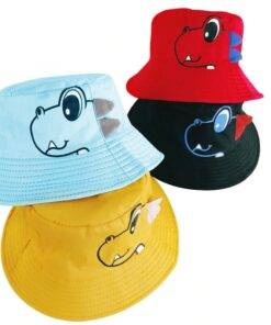 Baby Boy’s Dinosaur Printed Cotton Hat Children & Baby Fashion FASHION & STYLE cb5feb1b7314637725a2e7: Black|Blue|Red|Yellow
