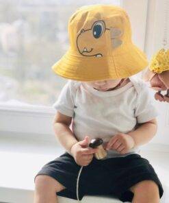 Baby Boy’s Dinosaur Printed Cotton Hat Children & Baby Fashion FASHION & STYLE cb5feb1b7314637725a2e7: Black|Blue|Red|Yellow 