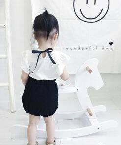 Girl’s Fashion T-Shirt with O-Neck Children & Baby Fashion FASHION & STYLE cb5feb1b7314637725a2e7: Black White|Gray|Pink|White 