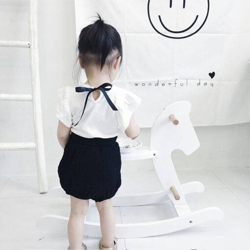 Girl’s Fashion T-Shirt with O-Neck Children & Baby Fashion FASHION & STYLE cb5feb1b7314637725a2e7: Black White|Gray|Pink|White
