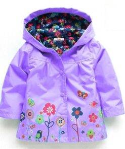 Girl’s Bright Floral Nylon Jacket Children & Baby Fashion FASHION & STYLE cb5feb1b7314637725a2e7: Black|Blue|Dark Blue|Dark Green|Green|Lavender|Pink|Red|Rose Red|Yellow 