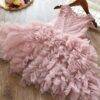 Baby Girl’s Ruffled Ball Gown Dress Children & Baby Fashion FASHION & STYLE cb5feb1b7314637725a2e7: Pink|White