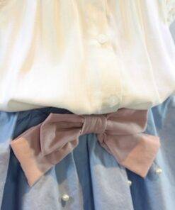 Vintage Girl’s Lace Summer Suit Children & Baby Fashion FASHION & STYLE cb5feb1b7314637725a2e7: Multi|Sky Blue|White 