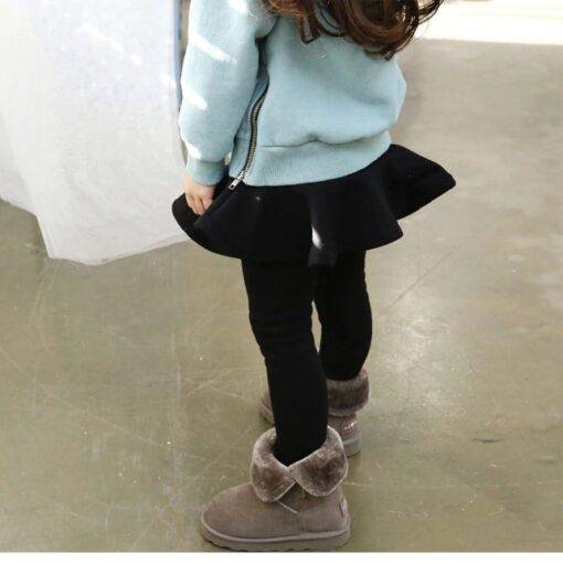 Girl’s Plain Cotton Pants with Skirt Children & Baby Fashion FASHION & STYLE cb5feb1b7314637725a2e7: Black|Blue|Dark Grey|Gray|Pink