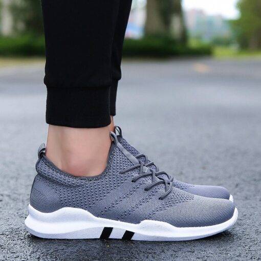 Women’s Breathable Lace-Up Sneakers SHOES, HATS & BAGS Sports Shoes & Floaters cb5feb1b7314637725a2e7: Black|Black and White|Gray|White
