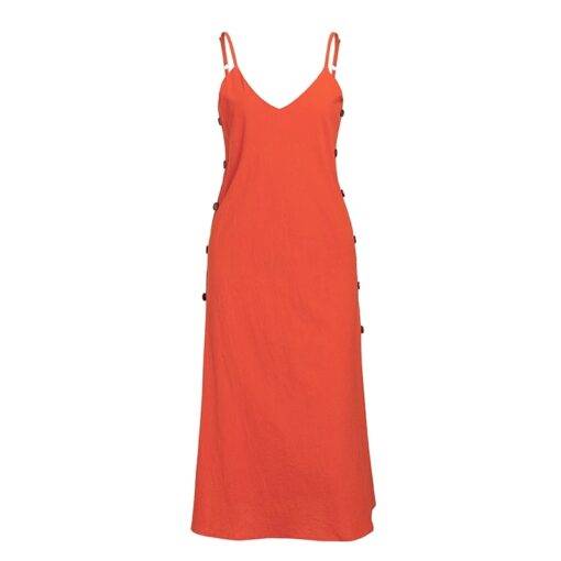 Bohemian Spaghetti Strap Midi Dress for Women Dresses & Jumpsuits FASHION & STYLE cb5feb1b7314637725a2e7: Army Green|Black|Orange